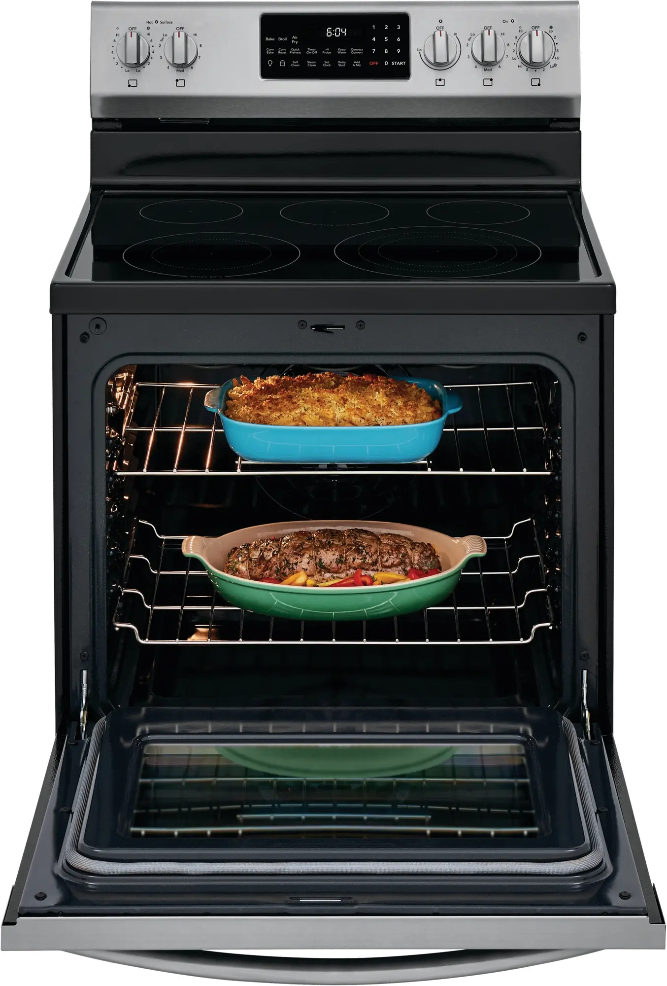 GCRE3060AF Frigidaire Gallery 30 Inch Electric Range with Convection and Air Fry - 5.7 cu. ft., Stainless Steel-2