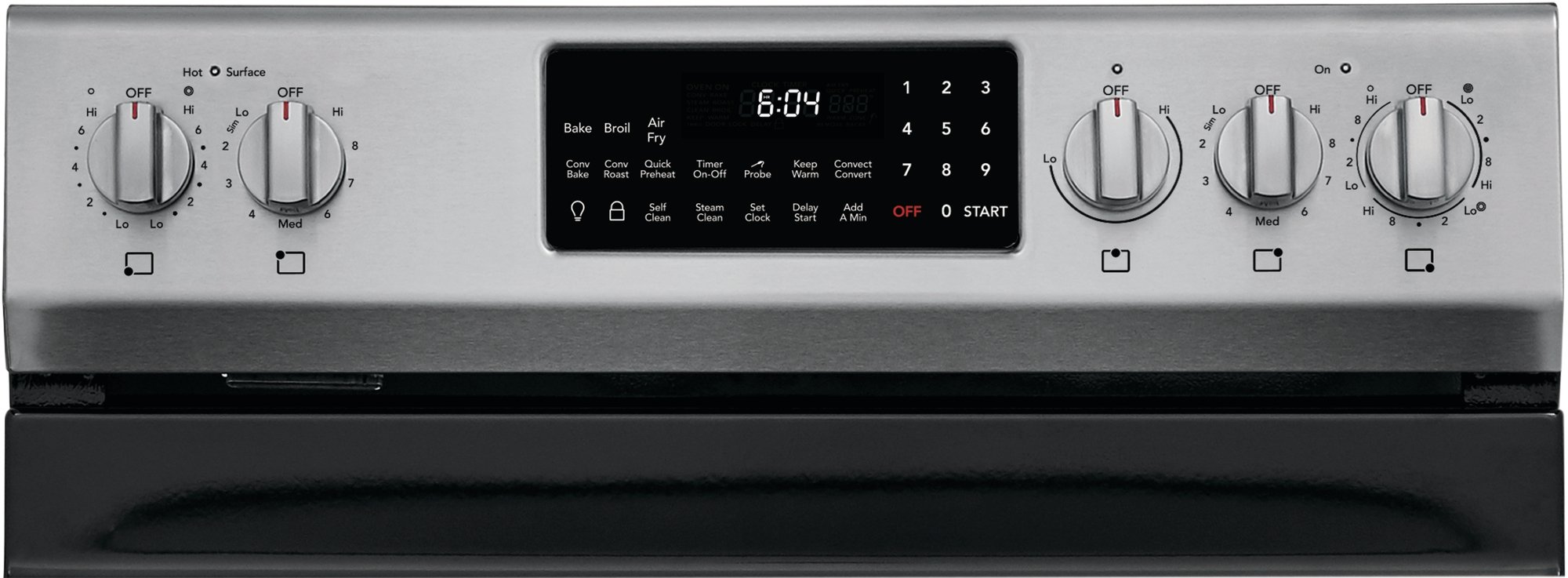 GCRE3060AF Frigidaire Gallery 30 Inch Electric Range with Convection and Air Fry - 5.7 cu. ft., Stainless Steel-3