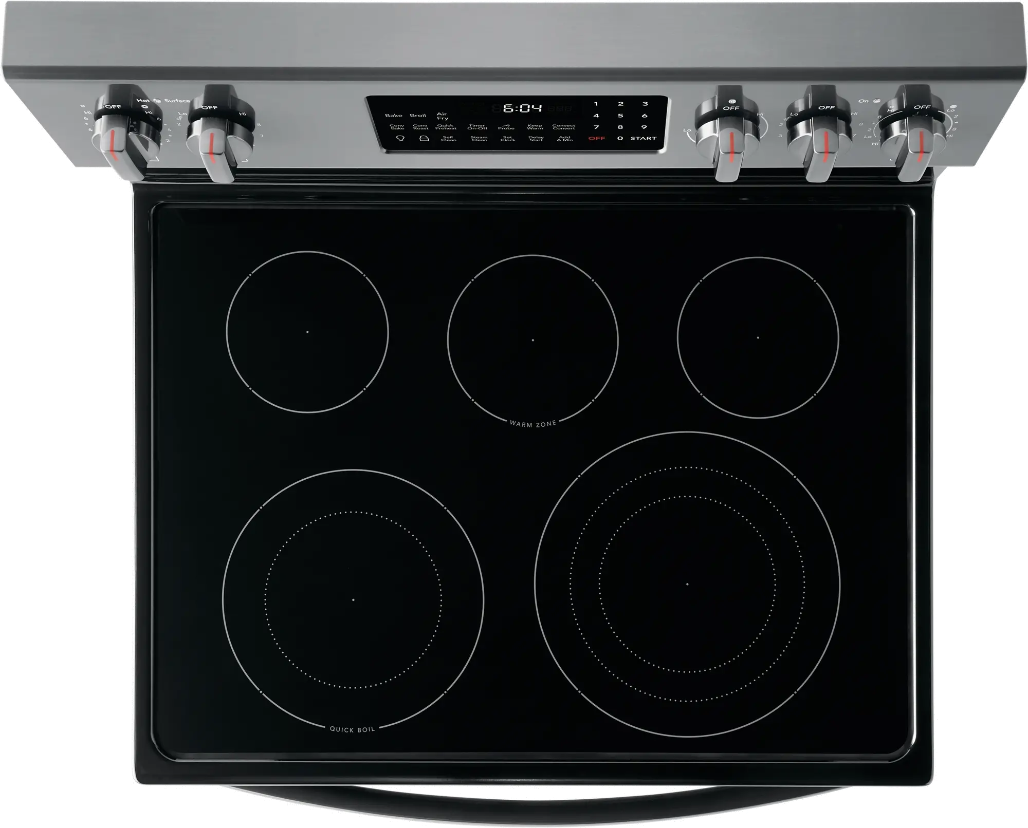 GCRE3060AD Frigidaire Gallery 30 Inch Electric Range with Convection and Air Fry - 5.7 cu. ft. Black Stainless Steel-4