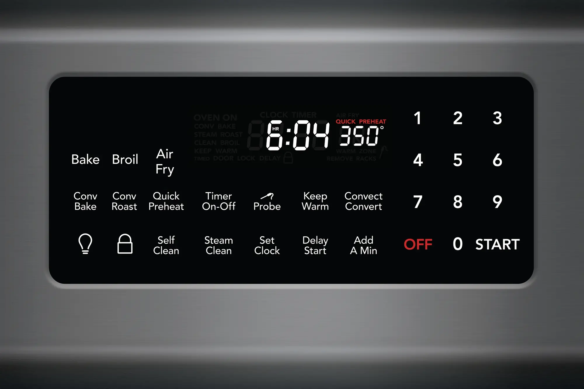 GCRE3060AD Frigidaire Gallery 30 Inch Electric Range with Convection and Air Fry - 5.7 cu. ft. Black Stainless Steel-6