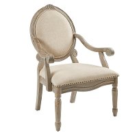 Traditional Beige Accent Chair - Brentwood-4