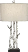 Poly Birch White Forest Faux Tree Branch Table Lamp