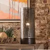 Clearance Silver Laser Cut Metal Shade Uplight Table Lamp - Berkley Trees