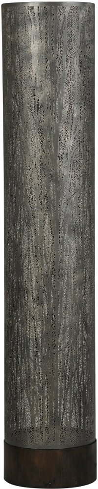 Silver Laser Cut Metal Shade Uplight Floor Lamp - Berkley Trees-2