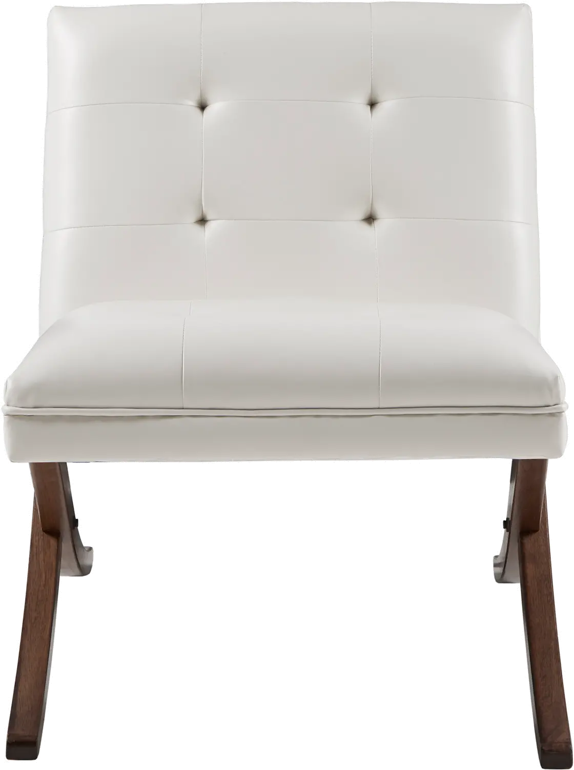 Wynn Mid Century Modern White Accent Chair-3