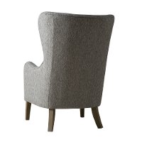 Modern Gray Swoop Wing Accent Chair - Arianna-3