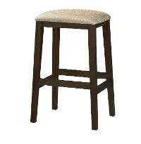 Manchester Black Upholstered 30 Inch Bar Stool
