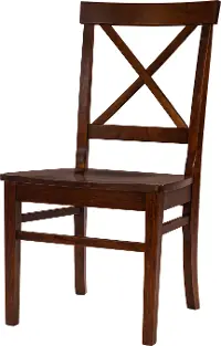 Cherry X Back Dining Room Chair - Abbey