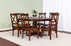 Cherry 5 Piece Dining Room Set with X Back Chairs - Abbey