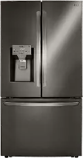 LRFXC2416D LG 23.5 cu ft French Door Refrigerator - Counter Depth Black Stainless Steel