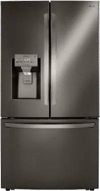 LRFXC2416D LG 23.5 cu ft French Door Refrigerator - Counter Depth Black Stainless Steel