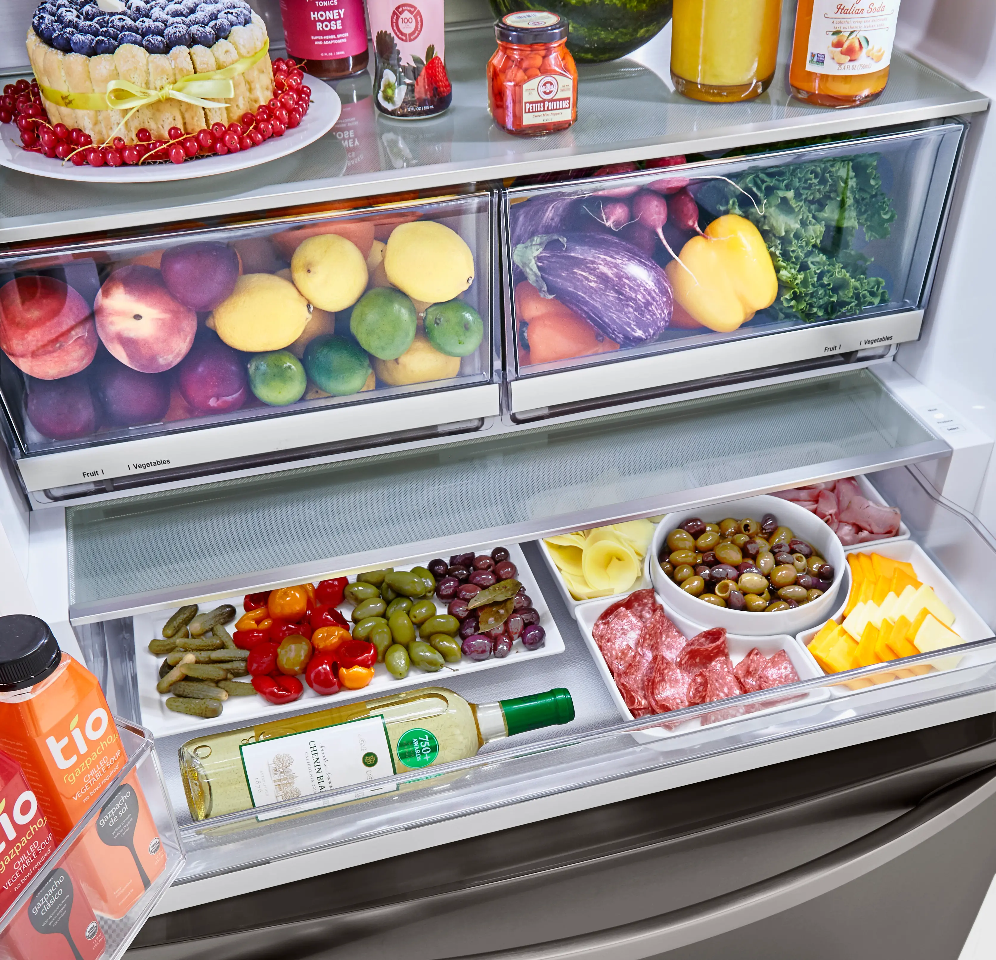 LRFXC2416D LG 23.5 cu ft French Door Refrigerator - Counter Depth Black Stainless Steel-4