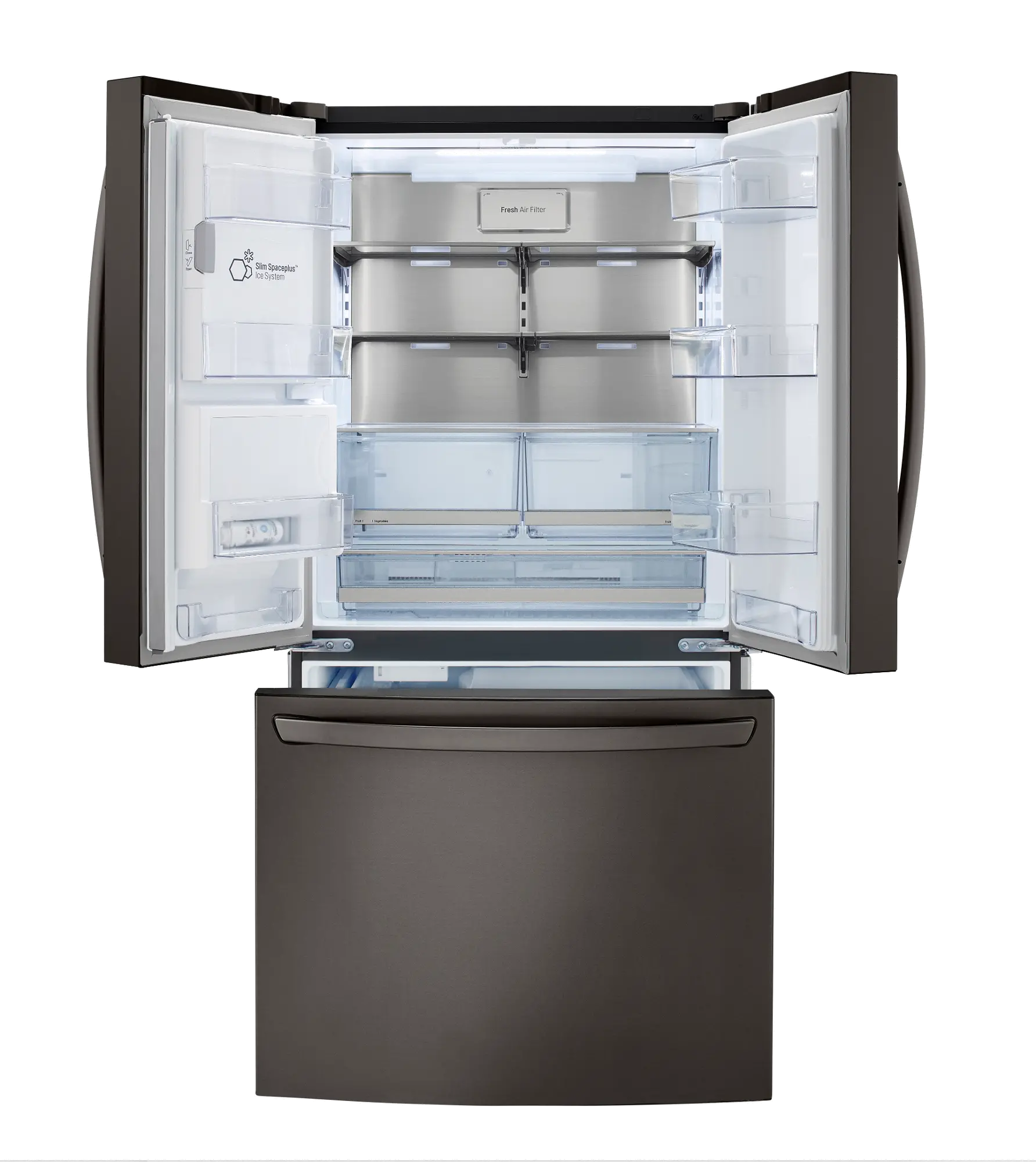 LRFXC2416D LG 23.5 cu ft French Door Refrigerator - Counter Depth Black Stainless Steel-6