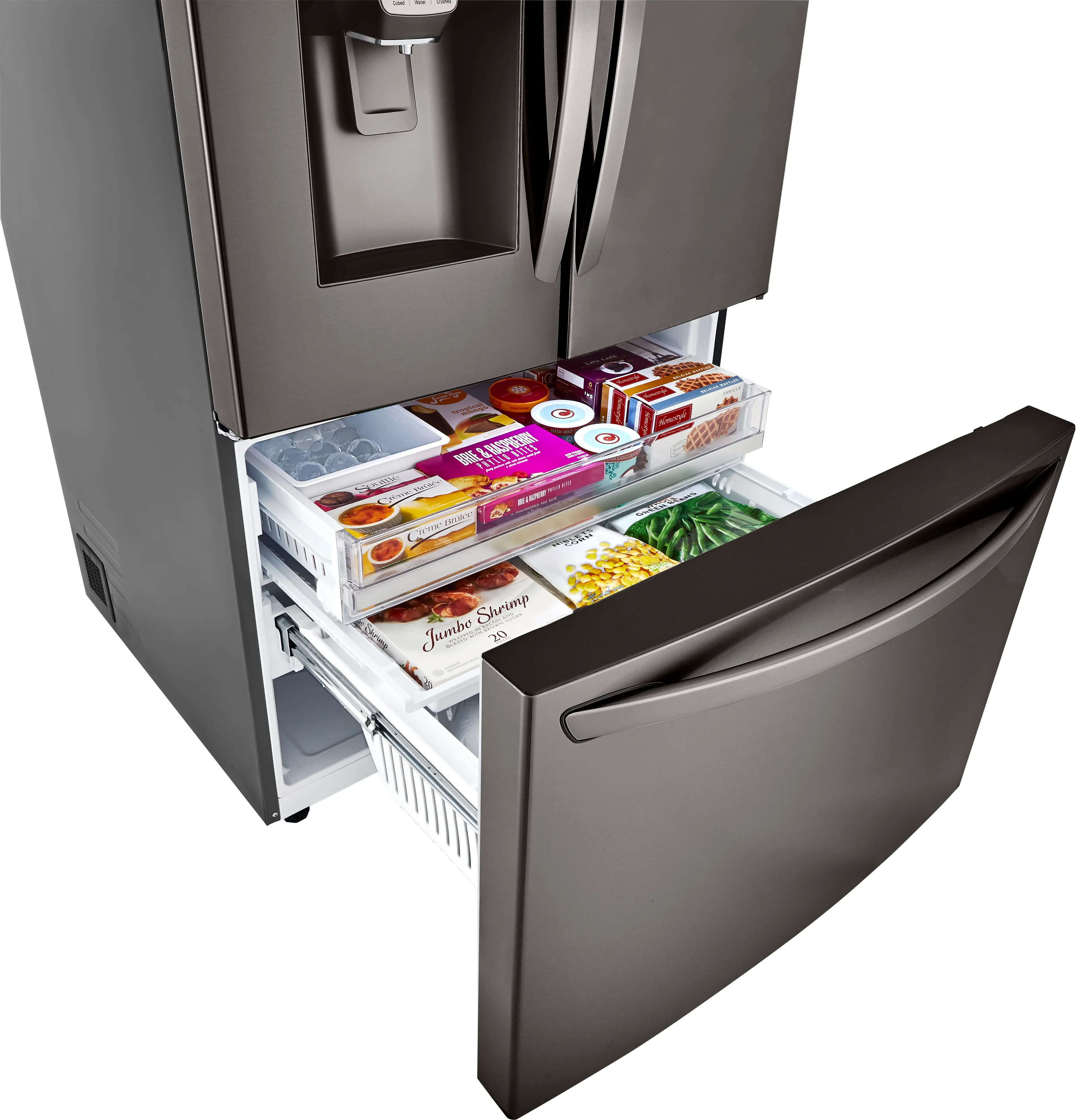 LRFXC2416D LG 23.5 cu ft French Door Refrigerator - Counter Depth Black Stainless Steel-7
