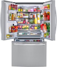 LRFXC2416S LG 23.5 cu ft Counter Depth French Door Refrigerator with Craft Ice - Fingerprint Resistant Stainless Steel-2