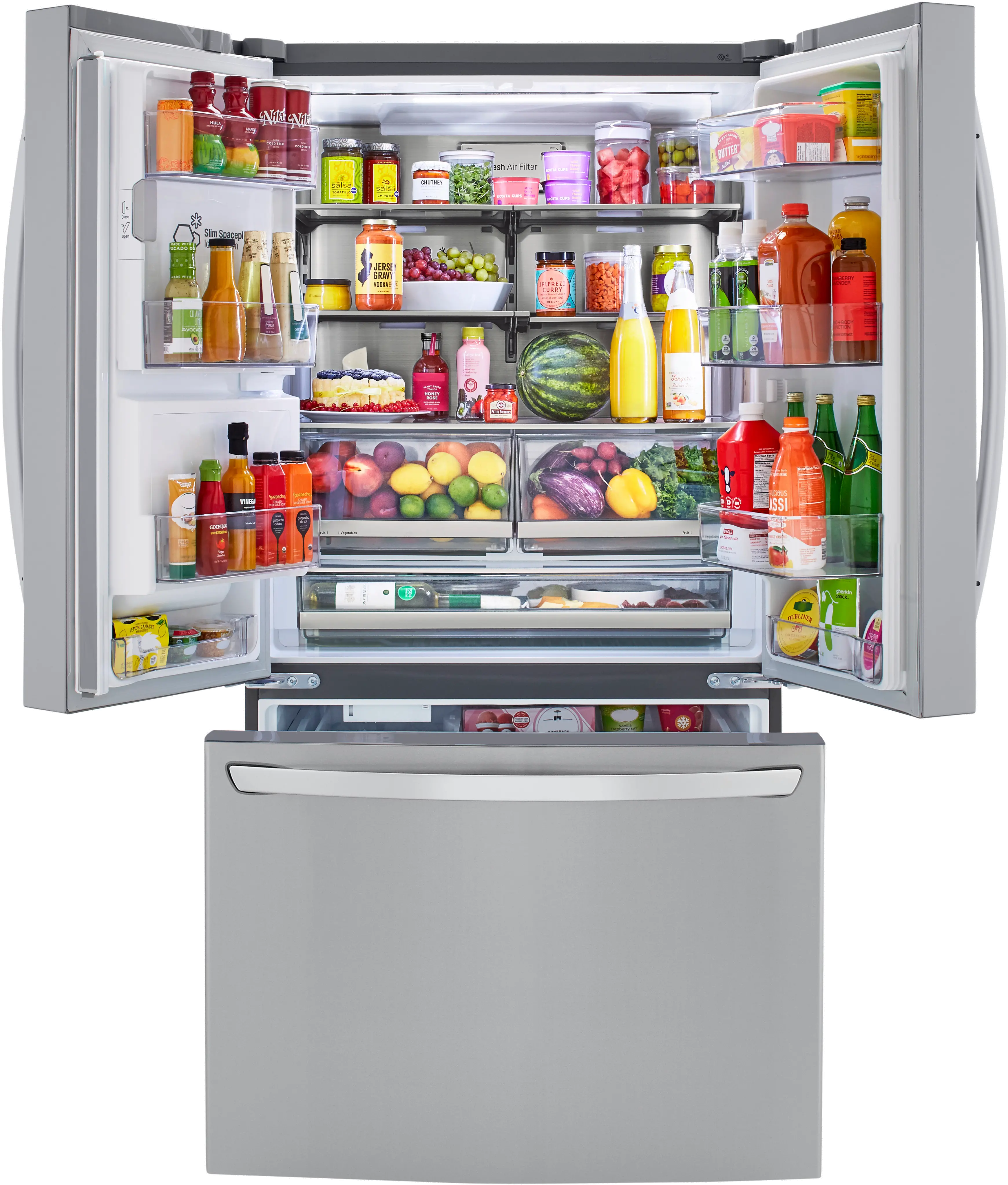 LRFXC2416S LG 23.5 cu ft French Door Refrigerator - Counter Depth Stainless Steel-2