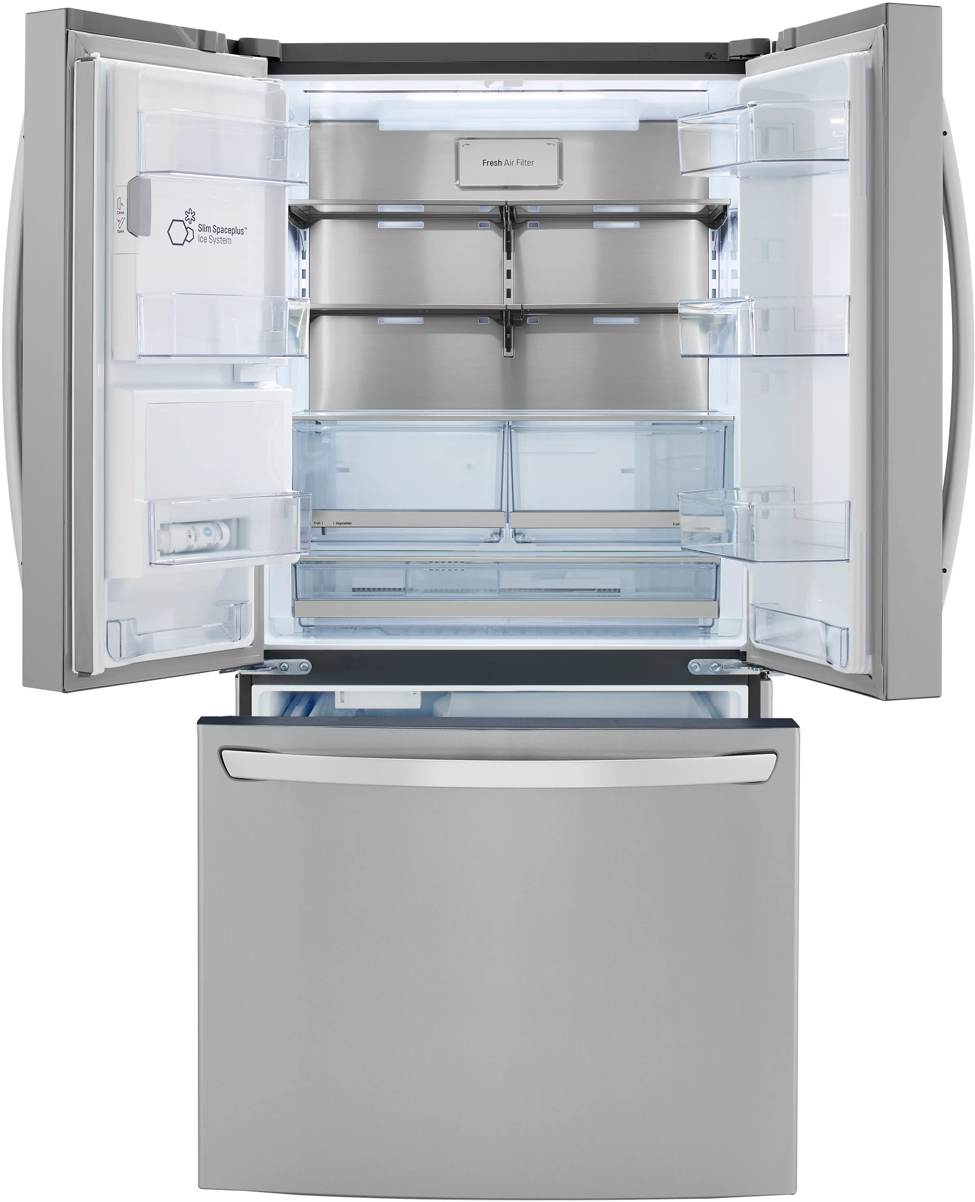 LRFXC2416S LG 23.5 cu ft French Door Refrigerator - Counter Depth Stainless Steel-3