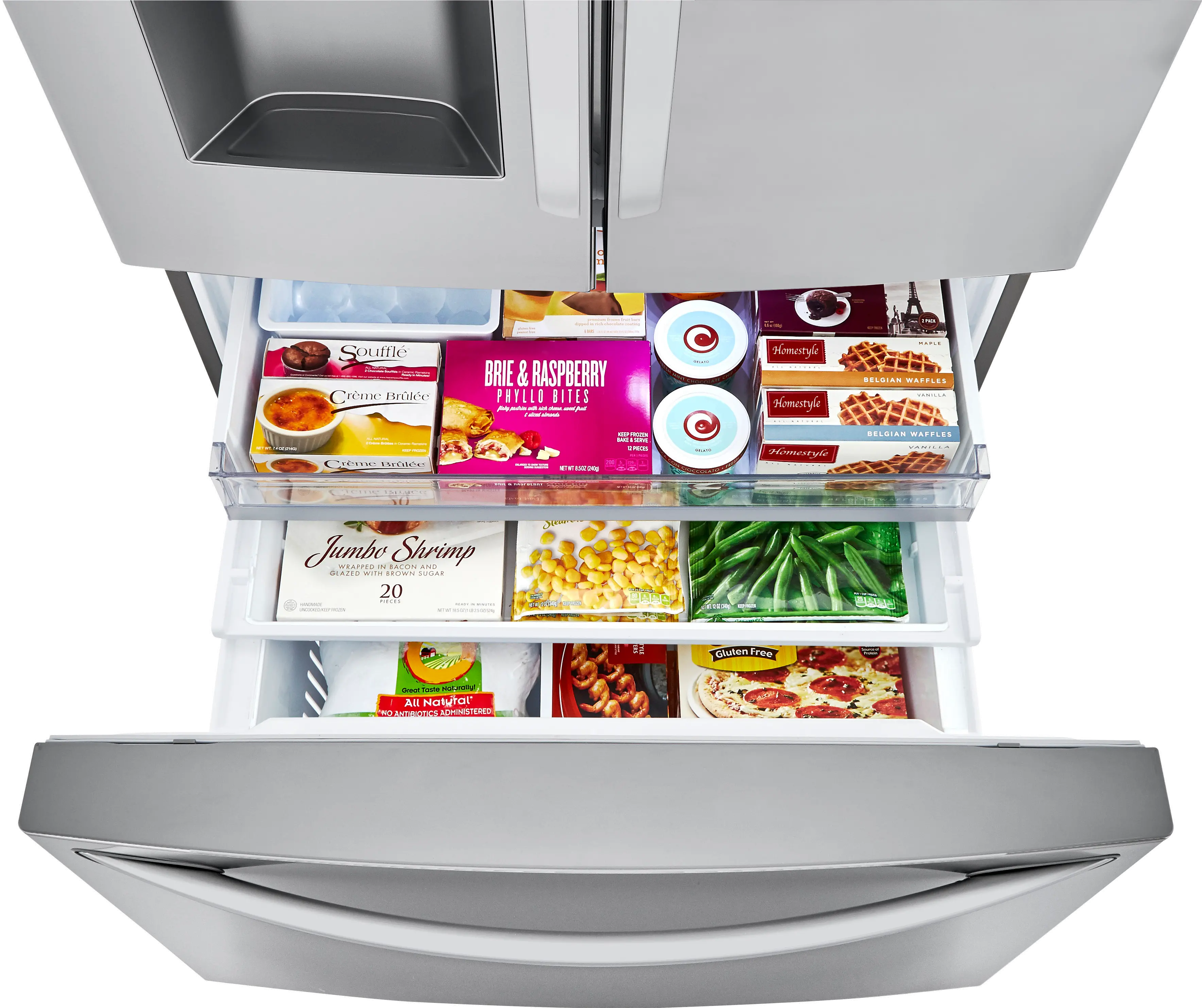 LRFXC2416S LG 23.5 cu ft French Door Refrigerator - Counter Depth Stainless Steel-4