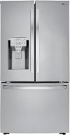 LRFXC2416S LG 36 Inch Counter Depth French Door Smart Refrigerator with Craft Ice - 23.5 cu. ft., Stainless Steel