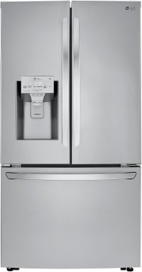 LRFXC2416S LG 36 Inch Counter Depth French Door Smart Refrigerator with Craft Ice - 23.5 cu. ft., Stainless Steel