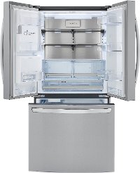 LRFXC2416S LG 36 Inch Counter Depth French Door Smart Refrigerator with Craft Ice - 23.5 cu. ft., Stainless Steel-3