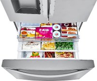 LRFXC2416S LG 36 Inch Counter Depth French Door Smart Refrigerator with Craft Ice - 23.5 cu. ft., Stainless Steel-4