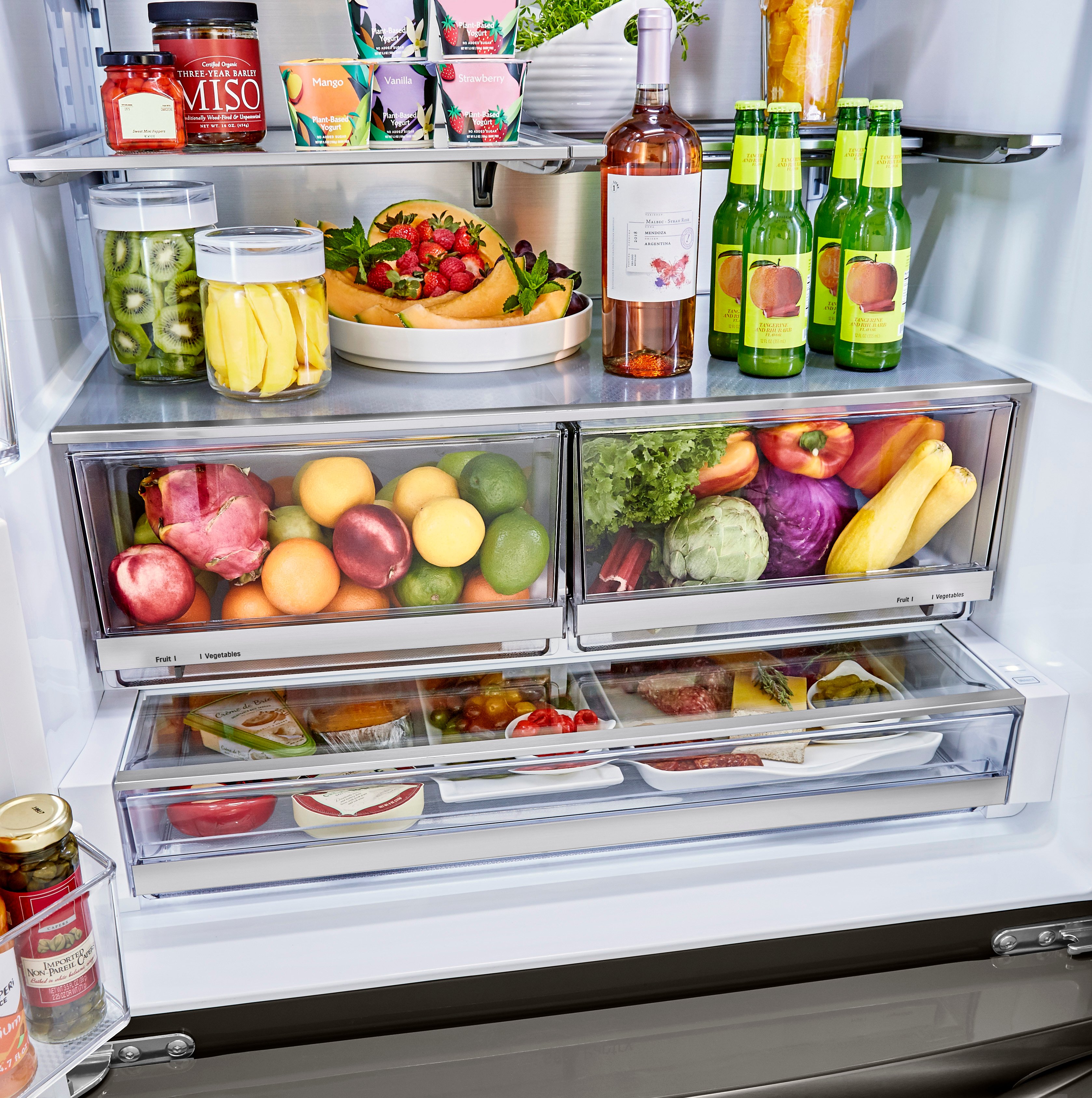 LRFDS3016D LG 29.7 cu ft French Door in Door Smart Refrigerator with Craft Ice - 36 W Black Stainless Steel-5