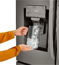 LRFDS3016D LG 36 Inch French Door in Door Smart Refrigerator with Craft Ice - 29.7 cu. ft., Black Stainless Steel-3