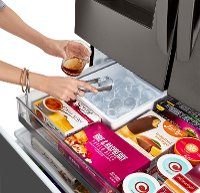 LRFDS3016D LG 36 Inch French Door in Door Smart Refrigerator with Craft Ice - 29.7 cu. ft., Black Stainless Steel-7