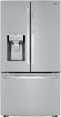 LRFDS3016S LG 36 Inch French Door in Door Smart Refrigerator with Craft Ice - 29.7 cu. ft., Stainless Steel
