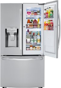 LRFDS3016S LG 36 Inch French Door in Door Smart Refrigerator with Craft Ice - 29.7 cu. ft., Stainless Steel-3