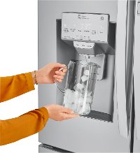 LRFDS3016S LG 36 Inch French Door in Door Smart Refrigerator with Craft Ice - 29.7 cu. ft., Stainless Steel-6