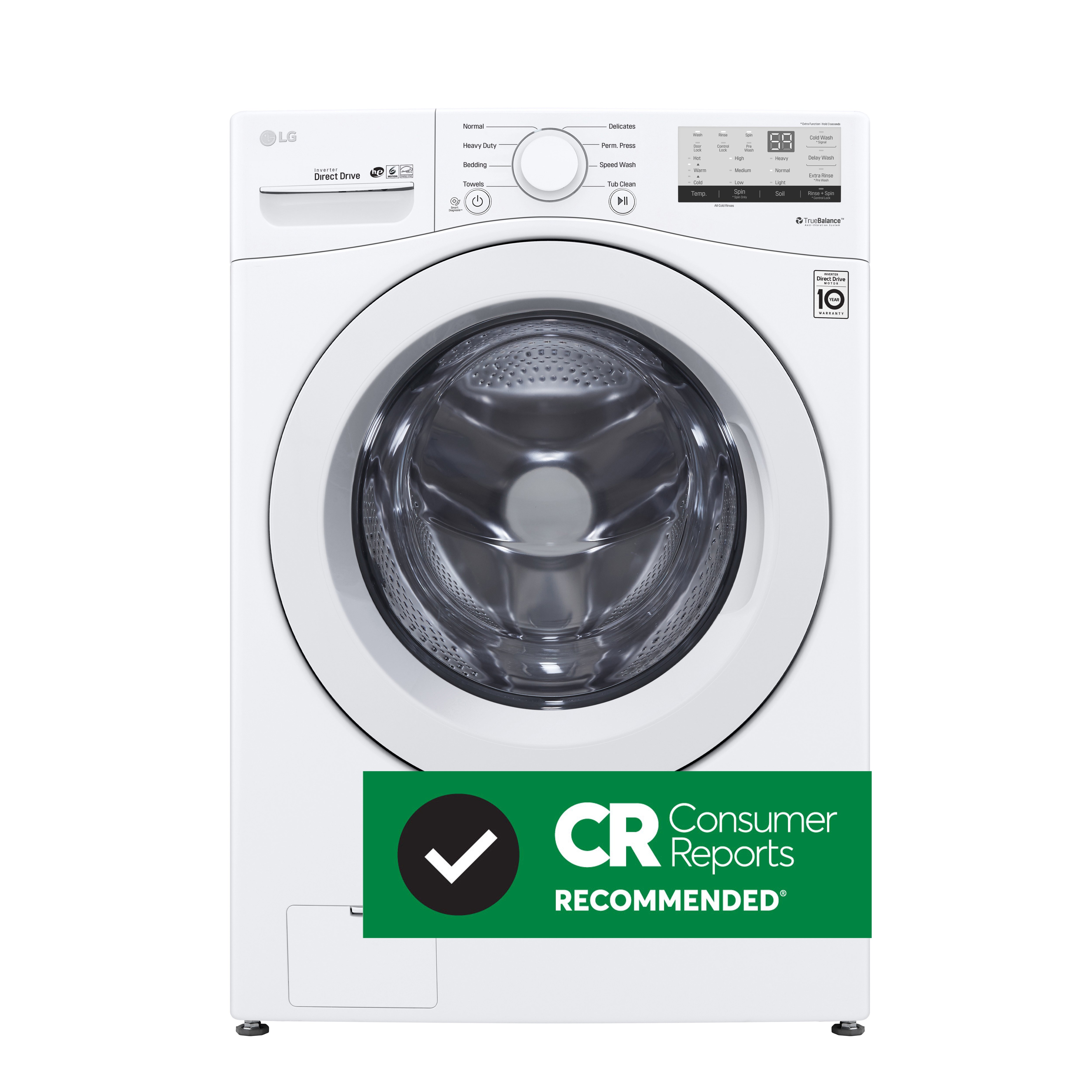 WM3400CW LG Ultra Large Front Load Washer - 4.5 cu. ft. White-2