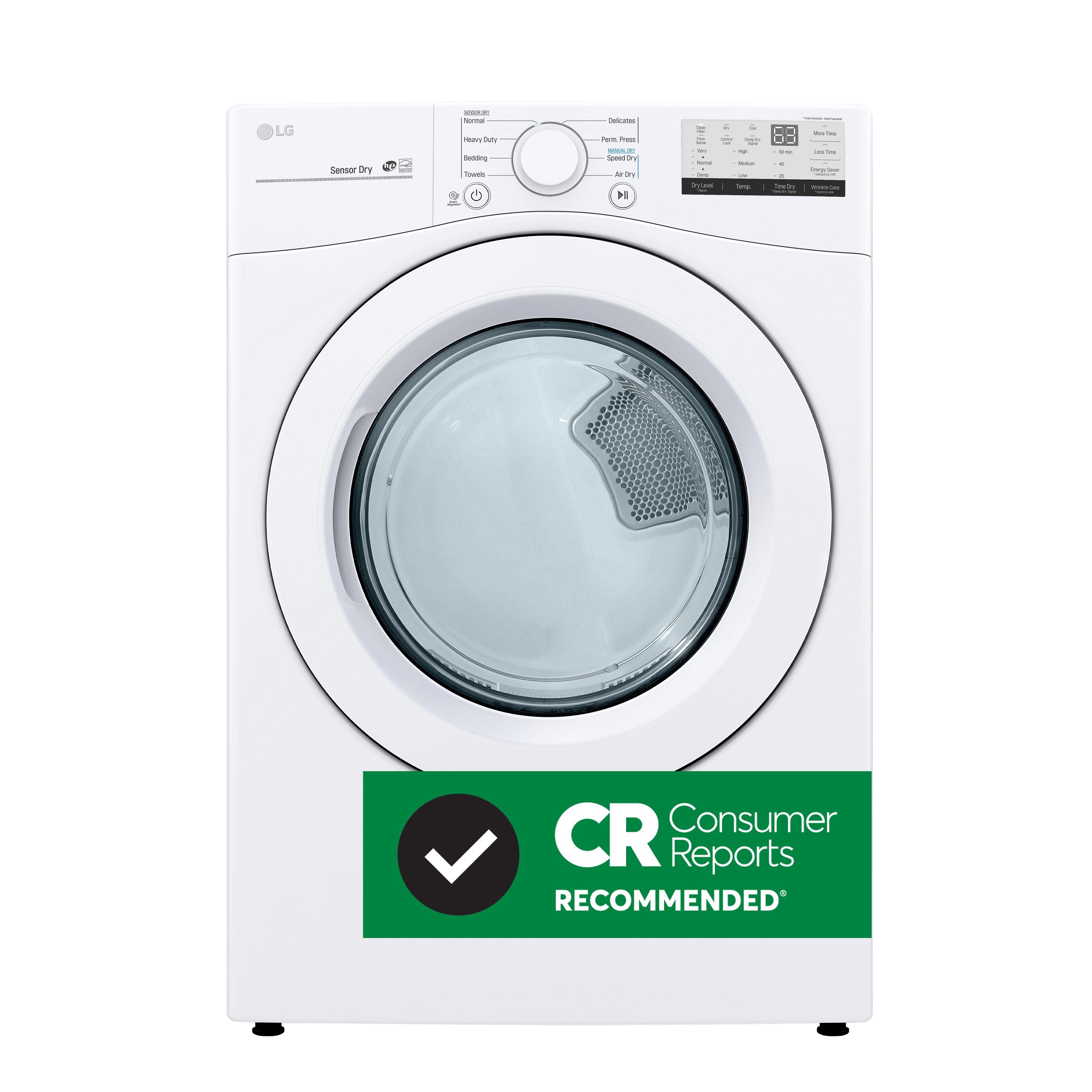 DLE3400W LG Ultra Large Capacity Electric Dryer - 7.4 cu. ft.-2