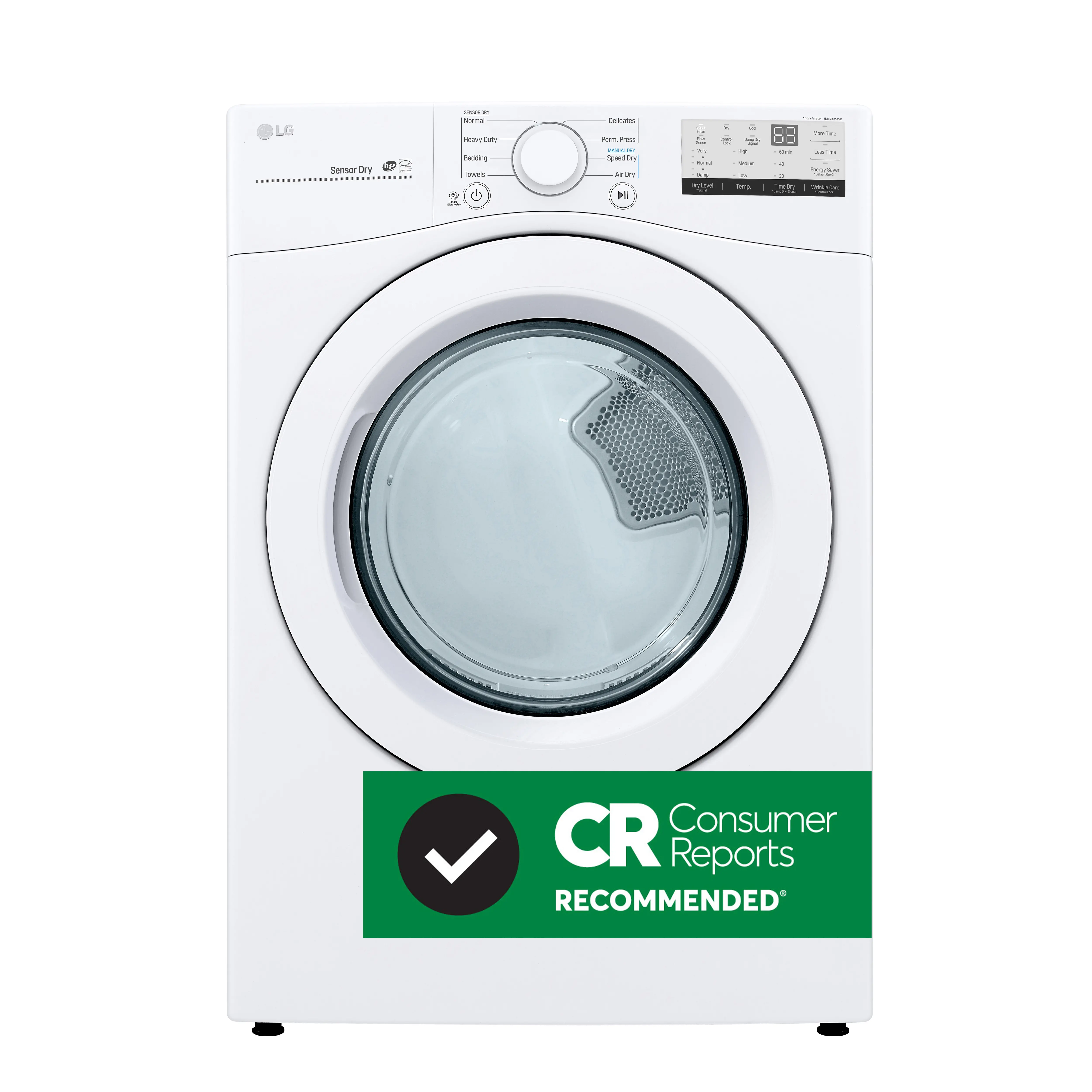 DLE3400W LG Ultra Large Capacity Electric Dryer - 7.4 cu. ft.-2
