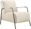 Modern Faux White Leather Accent Chair - Kuala