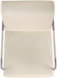 Modern Faux White Leather Accent Chair - Kuala-2