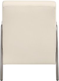Modern Faux White Leather Accent Chair - Kuala-6