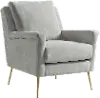 Cambridge Mid Century Modern Dove Gray Accent Chair