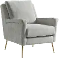 Cambridge Mid Century Modern Dove Gray Accent Chair