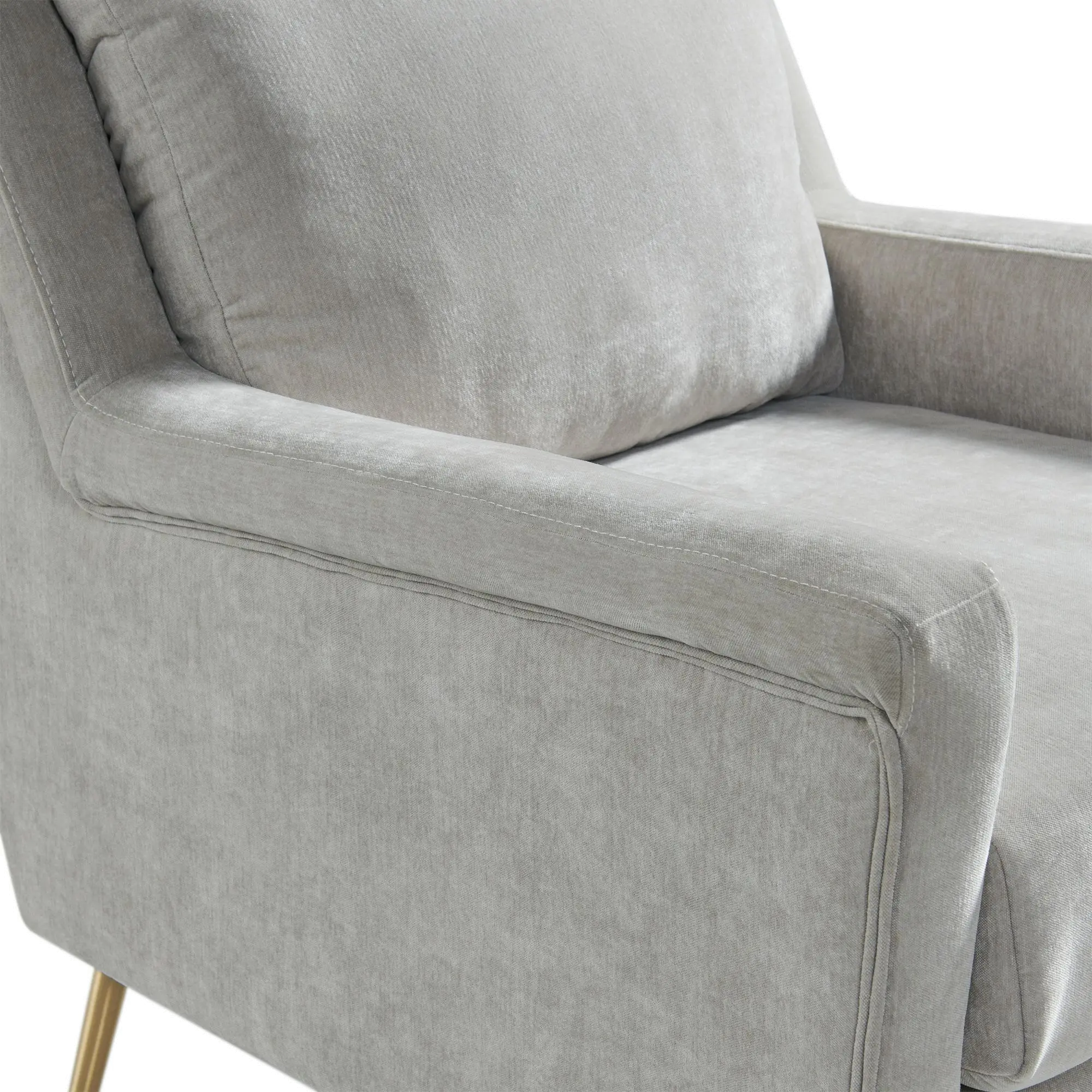 Cambridge Mid Century Modern Dove Gray Accent Chair-6