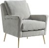Mid Century Modern Dove Gray Accent Chair - Cambridge