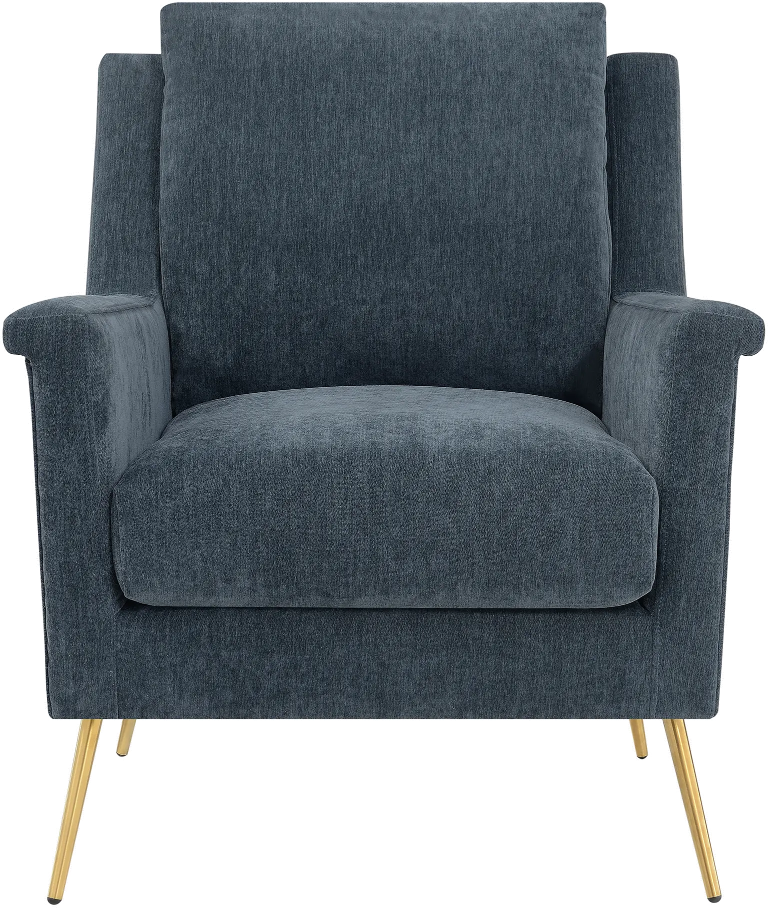 Cambridge Mid Century Modern Slate Blue Accent Chair-2