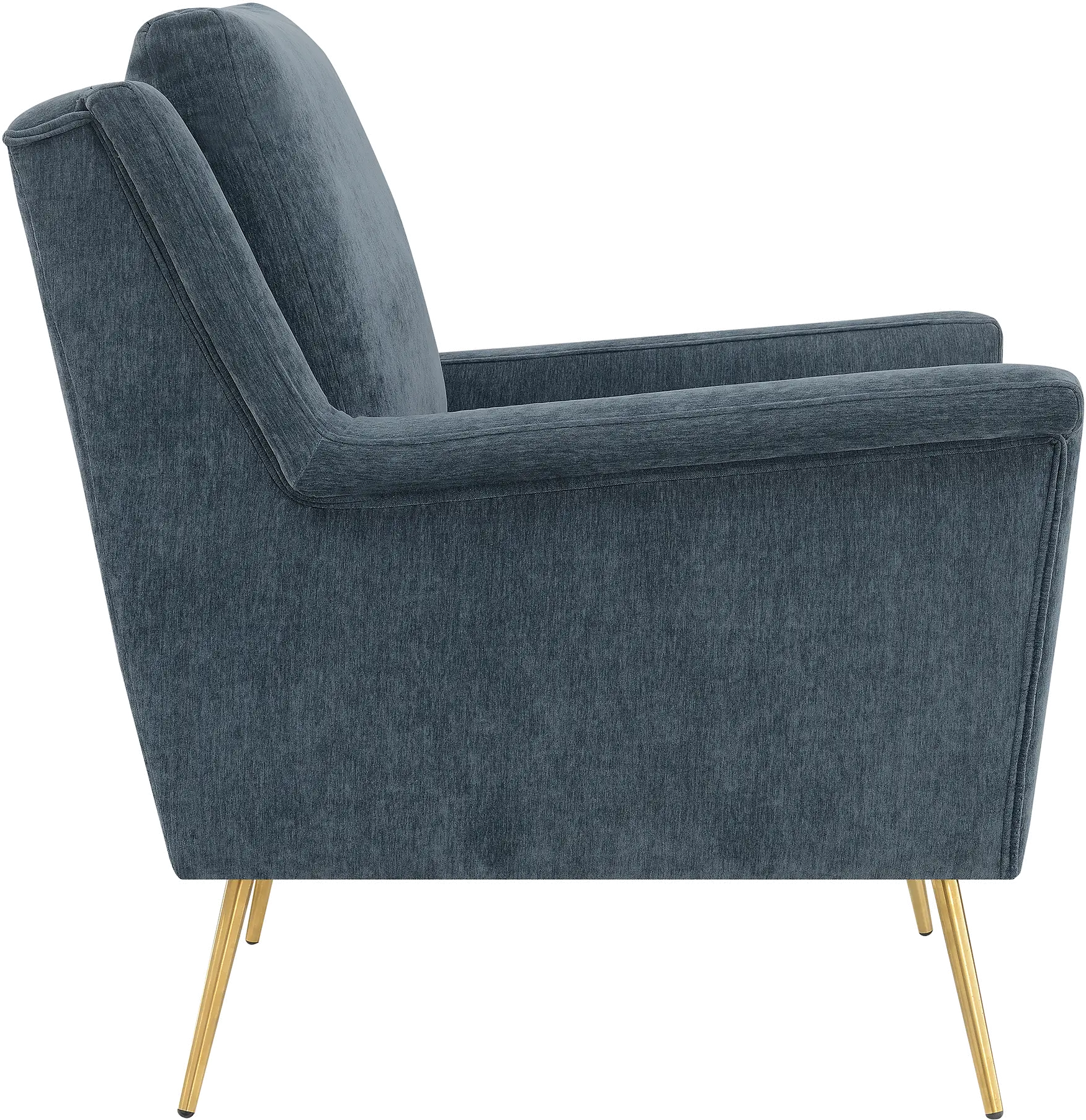 Cambridge Mid Century Modern Slate Blue Accent Chair-4
