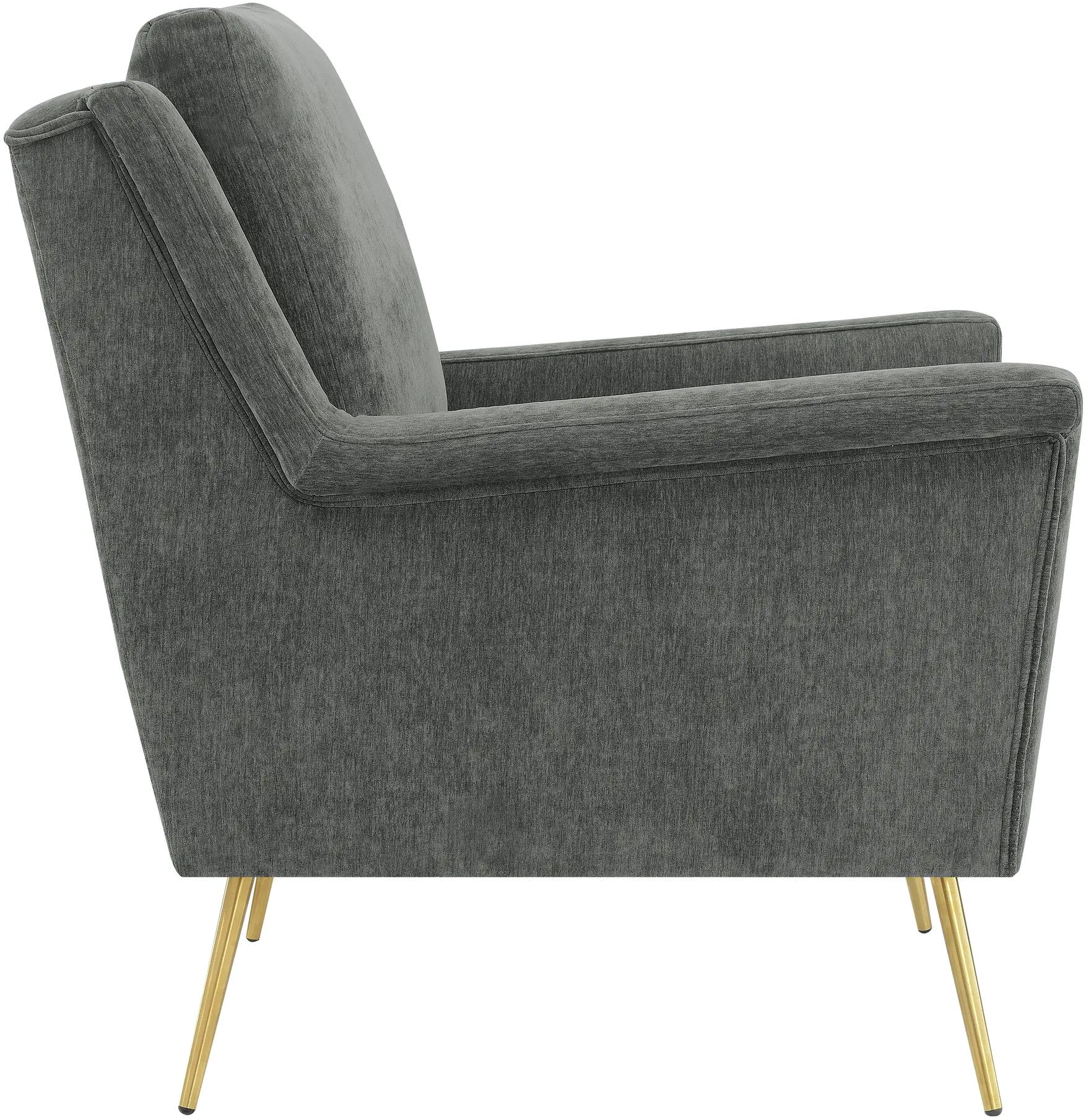 Cambridge Mid Century Modern Coal Gray Accent Chair-4