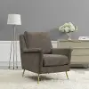 Cambridge Mid Century Modern Cocoa Brown Accent Chair