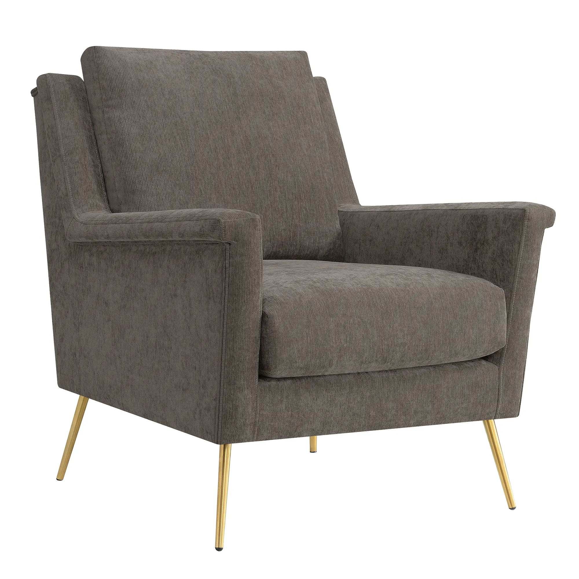 Cambridge Mid Century Modern Cocoa Brown Accent Chair-3