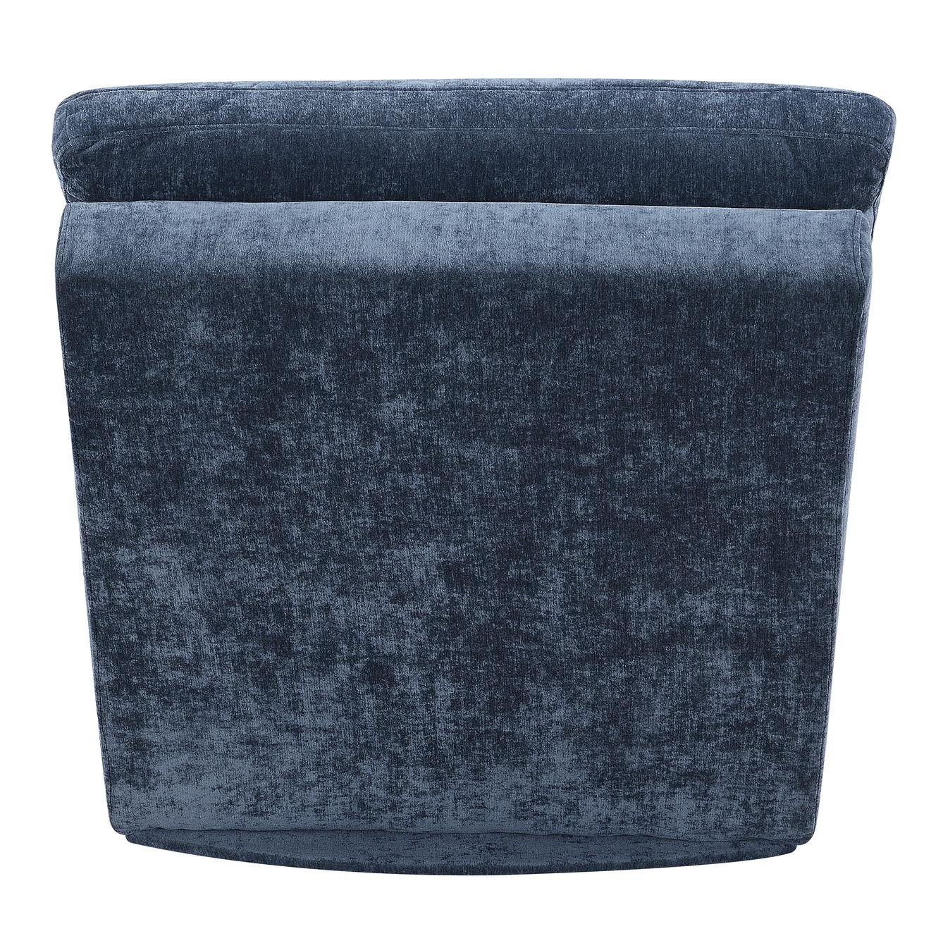 Contemporary Slate Blue Upholstered Chaise - Dominick-2