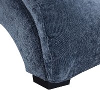 Contemporary Slate Blue Upholstered Chaise - Dominick-4