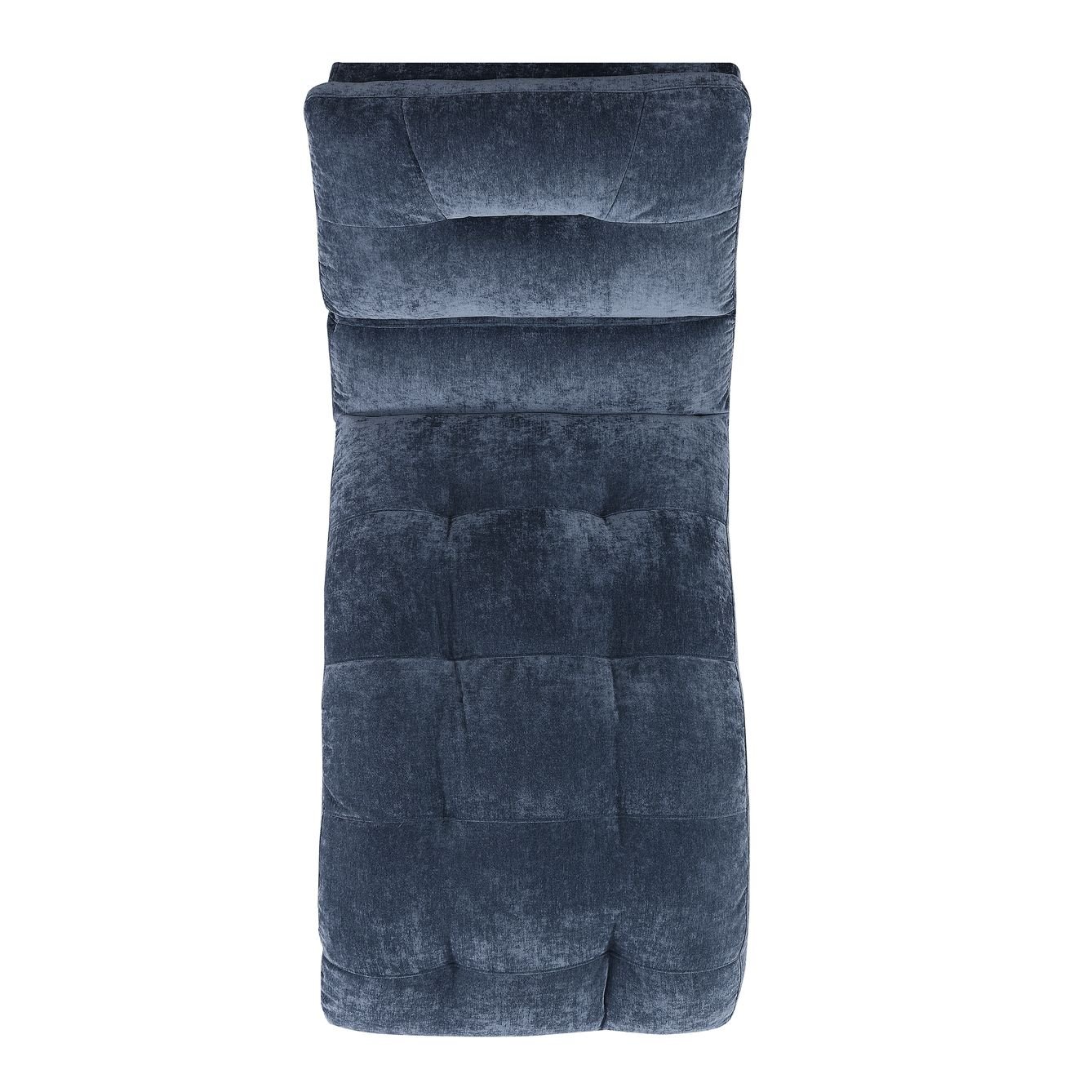 Contemporary Slate Blue Upholstered Chaise - Dominick-5
